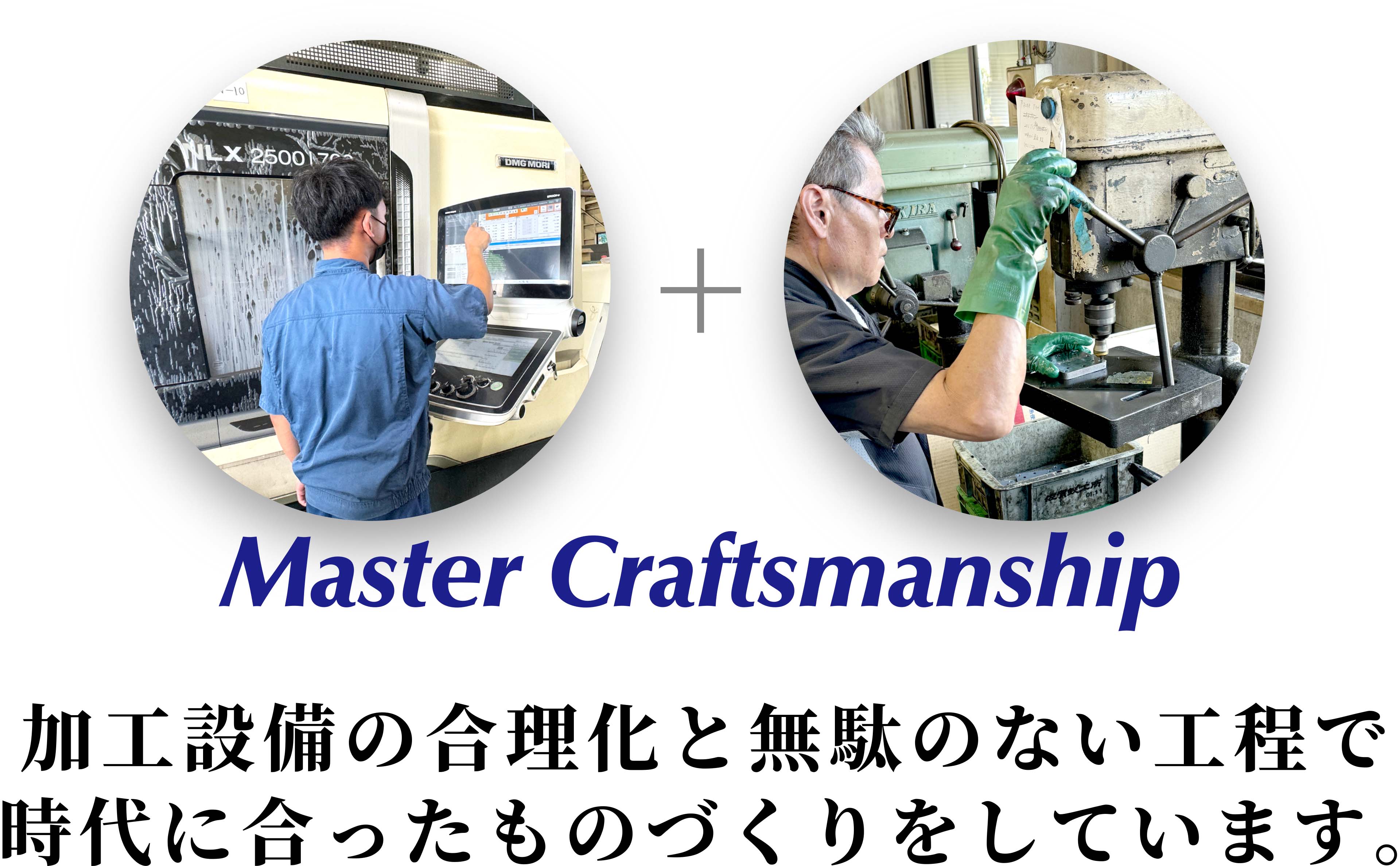Master Craftmanship - 加工整備の合理化と無駄のない工程で時代に合ったものづくりをしています。